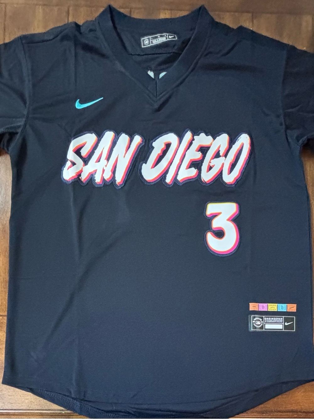 San Diego Padres Jackson Merrill Adult Large City Connect Jersey NWT